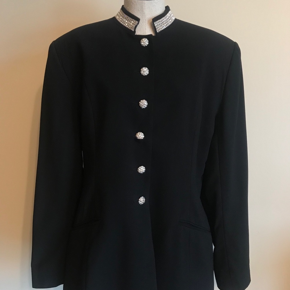 David Bijoux Rhinestone Blazer